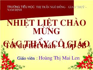 Toán - So sánh hai số thập phân