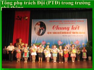 Tổng phụ trách Đội (PTĐ) trong trường phổ thông