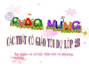 Tự nhiên – xã hội: Mặt trời và phương hướng