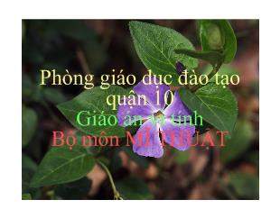 Bài giảng Bài 1:Vẽ theo mẫu VẼ CON GÀ