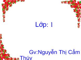 Bài giảng Học vần eo - ao_ Gv:Nguyễn Thị Cẩm Thúy