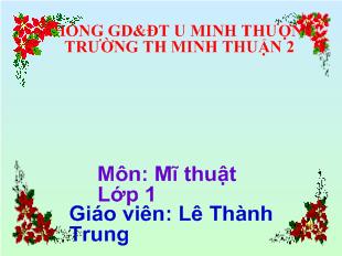 Bài giảng Mĩ thuật Bài 22: Vẽ vật nuôi trong nhà_ Lê Thành Trung