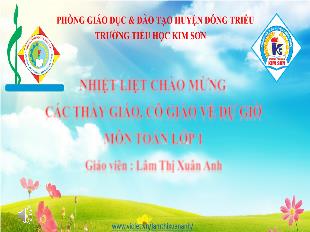 Bài giảng Môn toán lớp 1 tuần 19 : hai mươi. hai chục