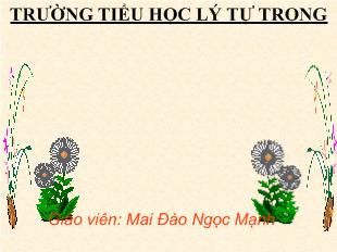 Bài giảng Mỹ thuật 1 bài 30: xem tranh thiếu nhi vẽ về sinh hoạt_ Mai Đào Ngọc Mạnh