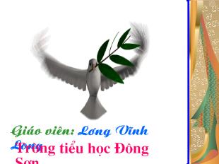 Bài giảng Toán: Giải bài toán có lời văn_ Lương Vĩnh Long