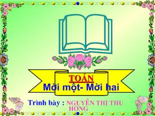 Bài giảng Toán mười một- Mười hai_ Nguyễn Thị Thu Hường