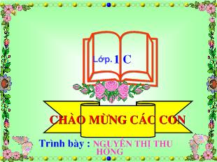 Bài giảng Toán: Nhiều hơn, ít hơn_ Nguyễn Thị Thu Hường