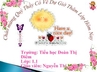 Bài giảng Toán: Phép cộng trong phạm vi 4_ Nguyễn Thị Kim Thoa
