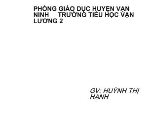 Bài giảng Toán phép cộng trong phạm vi 9_ Huỳnh Thị Hạnh