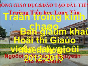 Bài giảng Toán Tiết: 65 Luyện tập chung_ Nguyễn Thị Kim Oanh