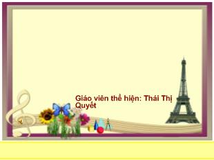 Bài giảng Toán: xăng - Ti - mét. đo độ dài_ Thái Thị Quyết
