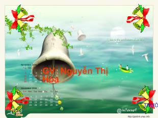 Bài giảng Tự nhiên và xã hội Bài 28: Con muỗi_ Nguyễn Thị Hòa