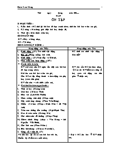 Giáo án hát nhạc- ôn tập