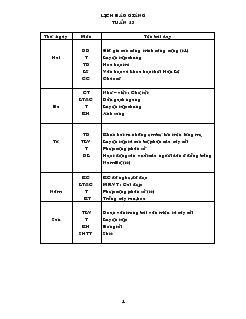 Giáo án lớp 4 tuần 23