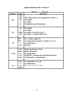 Giáo án lớp 4 tuần 26