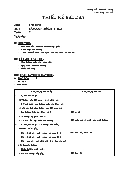 Giáo án Thủ công bài : làm con bướm (tiết 1)