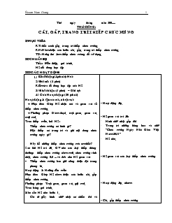 Giáo án Thủ công: cắt, gấp, trang trí thiếp chúc mừng