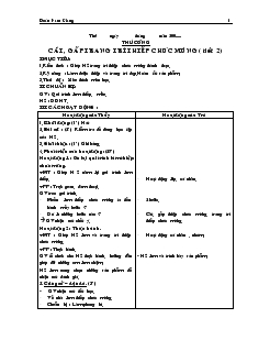 Giáo án Thủ công: cắt, gấp trang trí thiếp chúc mừng ( tiết 2)