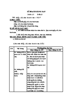 Giáo án Thủ công tuần 12