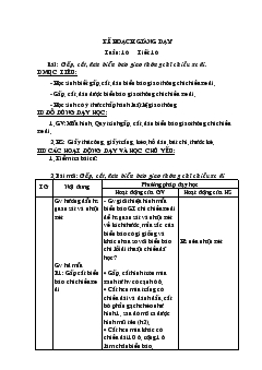 Giáo án Thủ công tuần 16