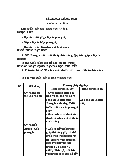 Giáo án Thủ công tuần 21