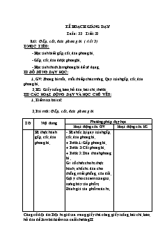 Giáo án Thủ công tuần 22