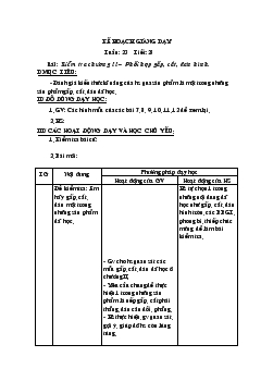 Giáo án Thủ công tuần 23