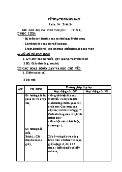 Giáo án Thủ công tuần 24