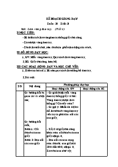 Giáo án Thủ công tuần 28