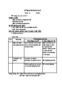 Giáo án Thủ công tuần 2