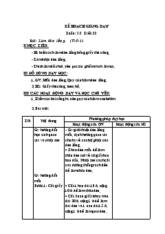 Giáo án Thủ công tuần 32