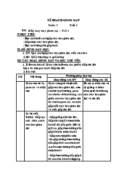 Giáo án Thủ công tuần 3