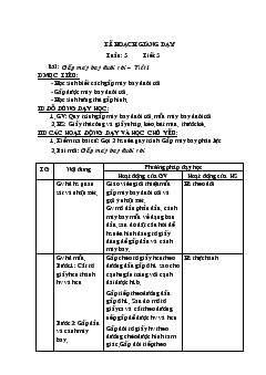 Giáo án Thủ công tuần 5