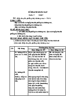 Giáo án Thủ công tuần 7