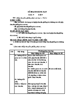 Giáo án Thủ công tuần 9