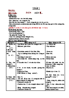 Giáo án Tiếng Việt lớp 1 tuần 2