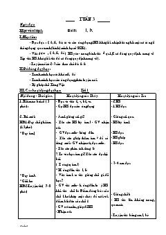 Giáo án Tiếng Việt lớp 1 tuần 3