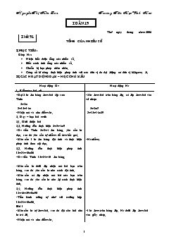 Giáo án Toán học kỳ II