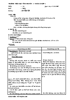 Giáo án Toán tuần 26_ Trường tiểu học Vĩnh Nguyên 2