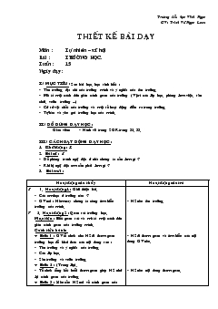 Giáo án Tự nhiên – xã hội bài : trường học