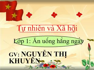 Tự nhiên và xã hội - Ăn uống hằng ngày