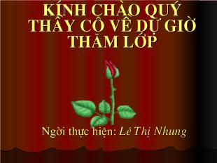 Tự nhiên và xã hội: Con gà