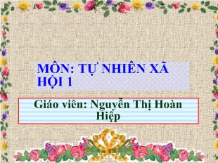 Tự nhiên - Xã hội - Bài: Gia đình