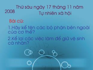 Tự nhiên xã hội Gia đình