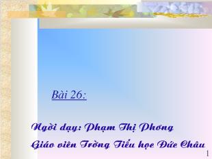 Tự nhiên xã hội - Lớp 1 - Bài 26: Con gà