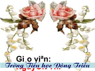 Bài giảng Tập đọc: Hai chị em_ Nguyễn Thị Thuỷ