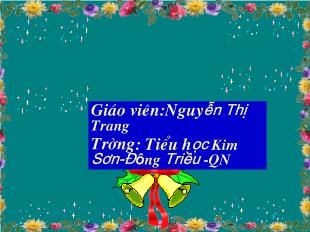 Bài giảng Toán: Điểm, Đoạn thẳng_ Nguyễn Thị Trang