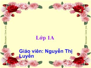 Bài giảng Toán: Số 0 trong phép cộng_ Nguyễn Thị Luyến