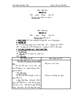 Giáo án Thủ công lớp 1 học kỳ II