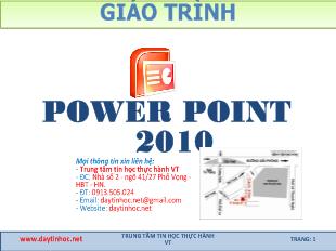 Giáo trình power point 2010